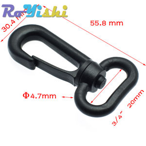 Plastic Snap Hooks Rotary Swivel Backpack Buckles Webbing 20mm 25mm 31mm 38mm