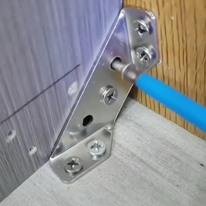 12pcs/set Konektor Sudut Furniture Furniture Corner Connector Stainless Steel Segitiga Siku Bracket Corner