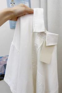 เสื้อเชิ้ตแขนสั้นผ้าฝ้ายแท้สีชมพูสำหรับผู้หญิง ทรงหลวม ทรงเข้ารูป สไตล์เกาหลี ปกโปโล คอกลม ฤดูร้อน 2025