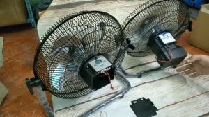 SV Quạt dùng pin 12V - 24V KHÔNG CHỔI THAN  cánh 30cm 12 tốc độ gió