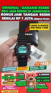CASIO ORIGINAL - CASIO G-SHOCK - DW-9052-1VH - MEN - Hitam - Rubber - Jam dunia JD18 # Jam Tangan Pria Cowok Anti Air G SHOCK GSHOCK GSHOK SOK DIGITAL Analog + CASIO DW 9052 1V DW-9052 9052 DW9052 DW-9052-1V $ WR2 STR BS7 HT7