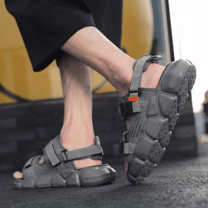 Mens Sandals Summer Outdoor Wear 2025 New Style Sport Casual Trend Anti-slip Wear-resistant Beach Thick Bottom Slippers