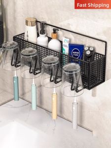evesigar | Wall-mounted Toothbrush and Cup Holder