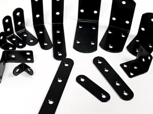 12pcs 42x47mm Plastic Right Angle Corner Bracket Black L Shaped Partition Connecting Brace