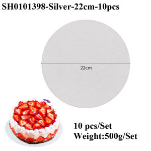 Đế Bánh Tròn Tráng Bạc Đường Kính 10-33CM Chất Liệu Bìa Cứng Thân Thiện Với Môi Trường Khay Đựng Bánh Ngọt Dụng Cụ Trang Trí Bánh Mousse