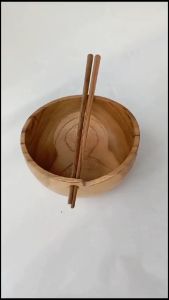 mangkok kayu jati besar wooden / mangkok jati satu set