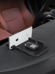 Car Anti-Slip Mat Multi-Function Mobile Phone Navigation Holder Dashboard Automobile Mobile Phone Anti-Slip Mat with Parking Number Plate