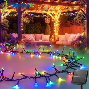 Solar LED Fairy String Lights 22M Outdoor Waterproof Christmas Decorations Lights With 8 Lighting Modes for Garden Party Wedding
