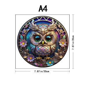Unique Wooden Jigsaw Puzzles - Animal & Fantasy Shaped Puzzles for Adults Artistic Gifts for Puzzle Lovers