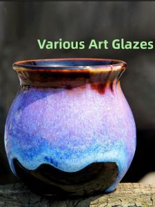 Artistic Composite Glaze Ceramic Material Medium Temperature Crystal Fire Change Glaze for Clay Art And Pottery Bar