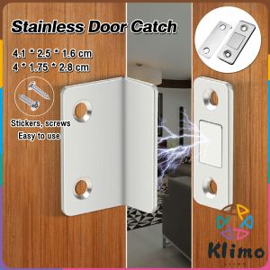 KLIMO Anti-Rust Strong Magnetic Stainless Door Catch Closer Cabinet Doorcatch Latch Magnet