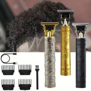 High-Power Electric Clippers Designed for Barbershops Ideal for Shaving And Trimming with USB Charging.