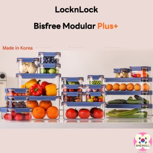 LocknLock Bisfree Modular Plus Airtight Container Food Storage Container Food Container Refrigerator Organization Kitchenware Gift Lcok&Lock Lock and Lock Tritan Container Tritan Food Storage Container BPA Free Heat Resistant