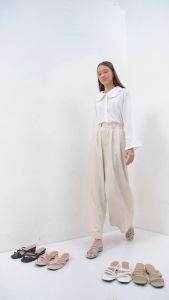 ASD06 / Heels Hak Tahu 3 Cm Sandal Wanita Model Tali Kepang Slip On Daily Casual - Acara Formal/sandal mulessandal santai/sandal talisandal nyamansandal elegansandal kekinian/BISA COD