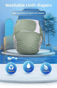 Waterproof Diapers Washable Reusable Adult Elderly Cloth Diapers Panties Pocket Nappies for Elderly Disabled Incontinence Pants