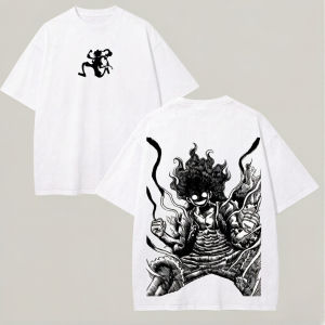 Bandai | Mens and Womens Universal Anime Costume Performance Style Cotton Short-sleeved T-shirt for Casual Fitness Wear Trendy Clothing