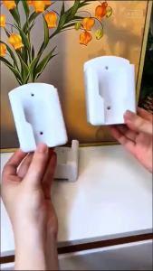 Self-adhesive Universal Remote Controller Holder Wall Mounted Mobile Phone Storage Box Sundries