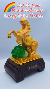Golden Galloping Prosperity Horse #SIZE: H30cm NEW MODEL  #2289