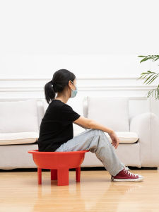 Thickened Plastic round Basin for Men And Women No Kneeling Bathtub High Footed Four-legged Foot Bath Tub for Elderly And Pregnant