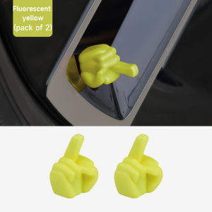 2 Pcs Trendy gesture tire valve cover electric car motorcycle car universal valve core cover creative decoration accessories