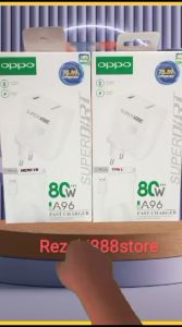 Charger untuk Oppo A96 80W Super Dart Fast Charging Super Vooc
