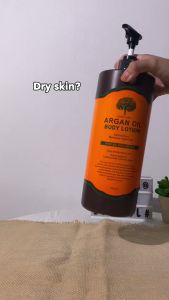 EVAS Char Char Argan Oil Body Lotion 1500ml | Korea Extra Large Family Size Deep Moisture No Sticky