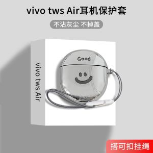 Transparent Electroplated Vivo TWS Air2 Protective Case Anti-Fall Soft Shell Box for IQOO Air2 pro Earphones Vivo TWS A1 pro