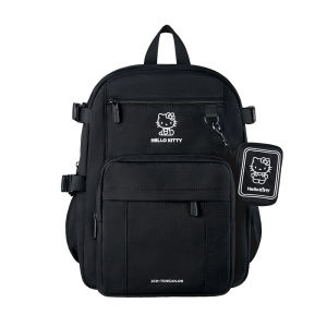 Tide color | Big Capacity School Bag Black