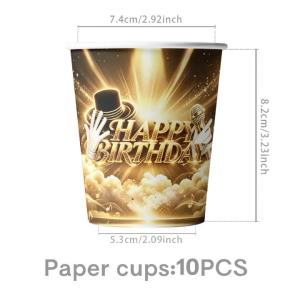 Beast Kingdom | Michael Jackson Birthday Party Decoration Baby Shower Set Tableware Plates Cups Napkins Tablecloth Supplies Party Favor