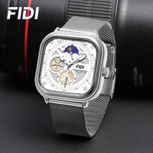 FIDI Watch mens niche advanced multi-functional square student business watch glow-in-the-dark waterproof fashion simple watch