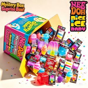 hot NeeDoh Schylling Squeez Toy Squishy Blind Box Multi Slow-Rising Squishy ADHD Stress Relief Fingertip Toy Mystery Box Gift