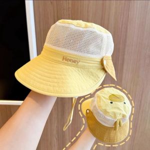 WRELS | Baby Fishman Hat Breathable Mesh Quick-dry Detachable Double Brim Sunhat Boys Girls Toddler Cute Animal Outdoor Travel Beach Hat
