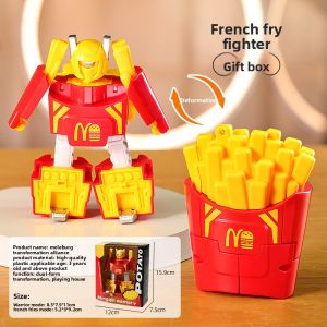 LALAPLAY | Educational Robot Burger and Fries Toy Model