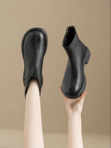 Josiny | Wool Lined British Style Women Short Boots