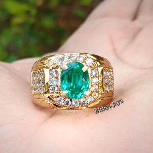 CINCIN BATU ZAMBRUD COLOMBIA MEWAH& ELEGAN