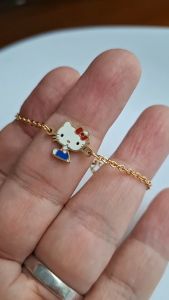 Gelang Titanium Anak Kitty Rante: Bahan Anti Karat & Aman