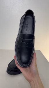 Chunky Loafer hoạ tiết Penny giày lười nam da bò