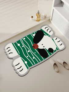 Bathroom Mat Quick Dry Anti Slip Home Foot Pad Silicon Dendroid Cartoon Bathroom Toilet Entrance Carpet Modern Simple Style