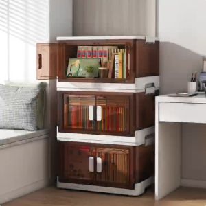 กล่องเก็บหนังสือพับได้ กล่องเก็บของเล่นพร้อมล้อ ง่ายต่อการเคลื่อนย้าย เก็บของอเนกประสงค์ กล่องหนังสือ กล่องใส่เสื้อผ้า