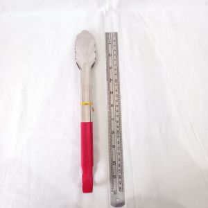 Penjepit Pencapit Makanan Stainless Steel gagang Silicon