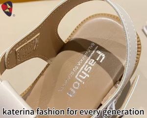 Katerina fashion Korean Flat Sandals Shoes For Ladies Adjustment #A-25