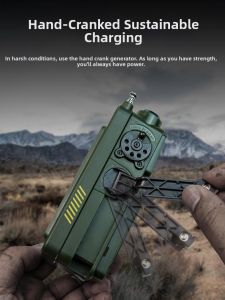 BAOZOUTU | Emergency Radio Flashlight Solar Charging Hand-crank