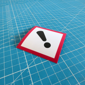 GHS Exclamation Mark Sticker Safety Label | Chemical Hazard Warning Sign | Workplace Compliance PPE Notice