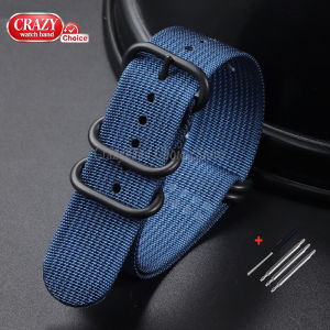 Canvas Watch Strap 18mm20mm22mm24mm Universal Resistant Durable Nylon Band Men Women Sport Bracelet Silver Black RoseGold Buckle