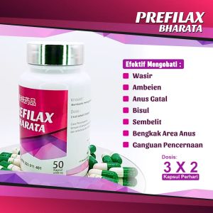 100% 0RIGINAL - PREFILAX BHARATA - OBAT SEMBELIT WASIR BENJOLAN DUBUR AMBEYEN AMBEIEN SUSAH BAB