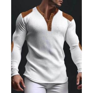 2024 Cross-Border Hot Selling 3D Breathable Men Casual Sweatshirt Fall V-neck Tops Hot Buckle In Stock