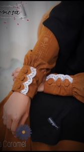 Gamis Hermosa Embos Wolfis Motif Azwa Caramel: Pilihan Gamis Syari Terbaru