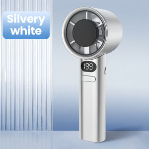 New Portable Handheld Fan USB Rechargeable 120 Wind Speeds Mini Bladeless High-Speed Cooling Camping Electric Fan Personal Use