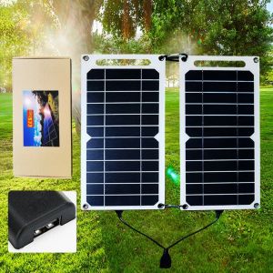 Wholesale  35W USB Solar Panel Waterproof Outdoor Hiking Camping Portable Battery Mobile Phone Charging Bank Charging EESBAO