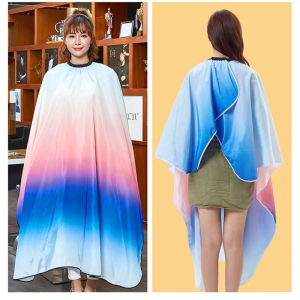 Barber Shop Waterproof Cloth Gradient Color Durable Hair Salon Clothes